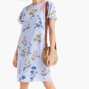 J. Crew Lavender Floral Shift Dress